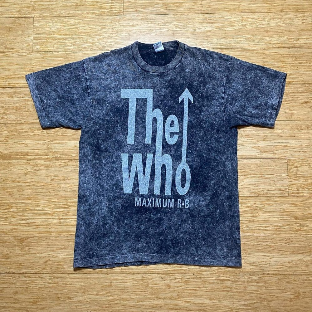 Vintage The Who “Maximum R&B” Album Acid Wash T-Shirt